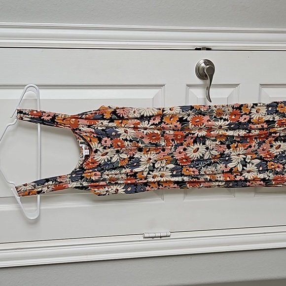 Warehouse Button Floral Frill Midi Dress in UK 10/US 6 ASOS - Picture 5 of 7